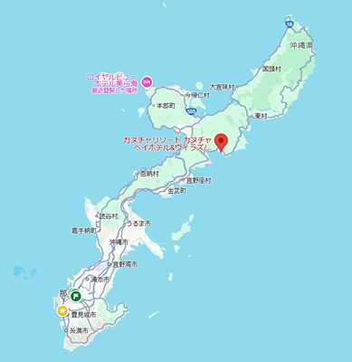 カヌチャリゾート　地図