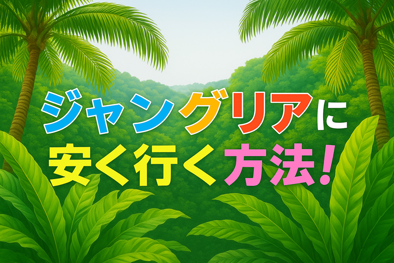 ジャングリアに安く行く方法イメージ画像
